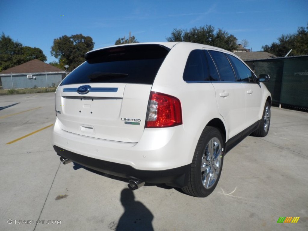 2012 Edge Limited EcoBoost - White Platinum Metallic Tri-Coat / Charcoal Black photo #3