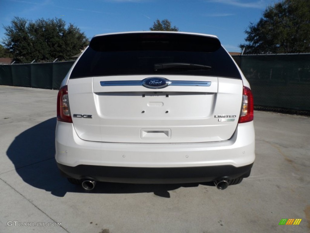 2012 Edge Limited EcoBoost - White Platinum Metallic Tri-Coat / Charcoal Black photo #4