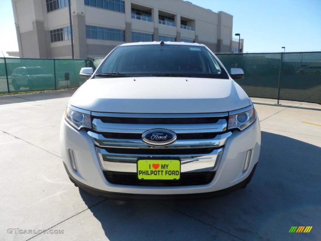 2012 Edge Limited EcoBoost - White Platinum Metallic Tri-Coat / Charcoal Black photo #8