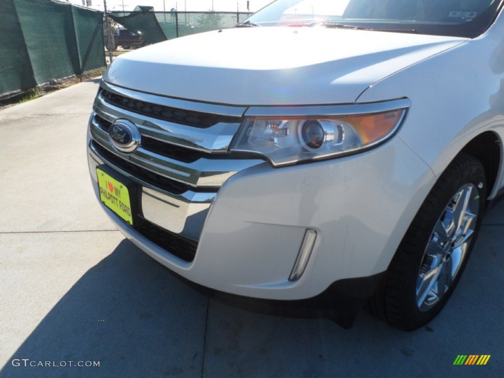 2012 Edge Limited EcoBoost - White Platinum Metallic Tri-Coat / Charcoal Black photo #10