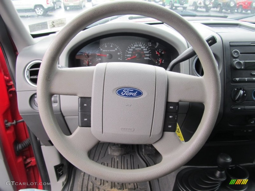 2004 Ford F150 XLT Regular Cab 4x4 Medium/Dark Flint Steering Wheel Photo #56285613