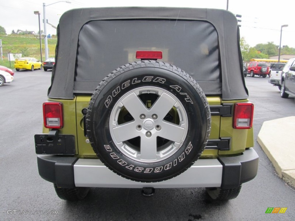 2008 Wrangler Unlimited Sahara 4x4 - Rescue Green Metallic / Dark Slate Gray/Med Slate Gray photo #3