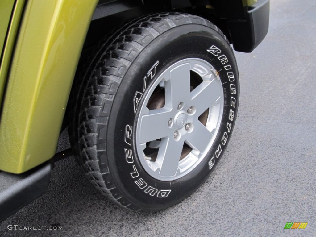 2008 Wrangler Unlimited Sahara 4x4 - Rescue Green Metallic / Dark Slate Gray/Med Slate Gray photo #6
