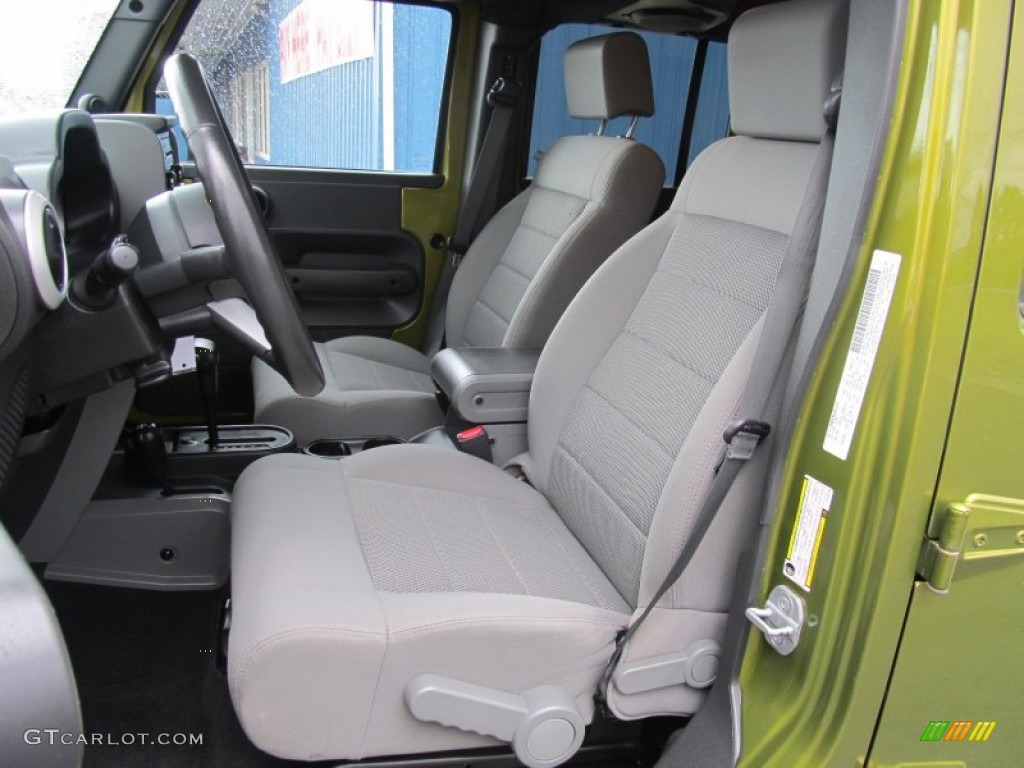 2008 Wrangler Unlimited Sahara 4x4 - Rescue Green Metallic / Dark Slate Gray/Med Slate Gray photo #8