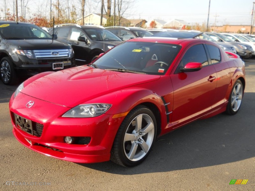 2008 RX-8 Sport - Velocity Red Mica / Black/Red photo #1