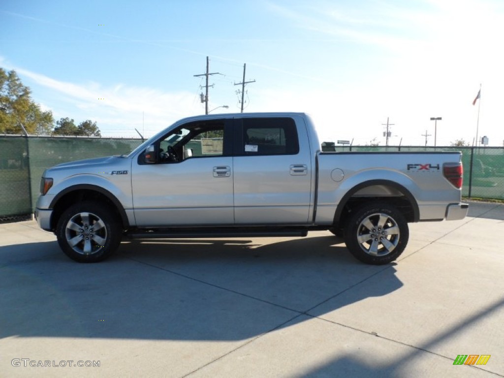 2011 F150 FX4 SuperCrew 4x4 - Ingot Silver Metallic / Black photo #6