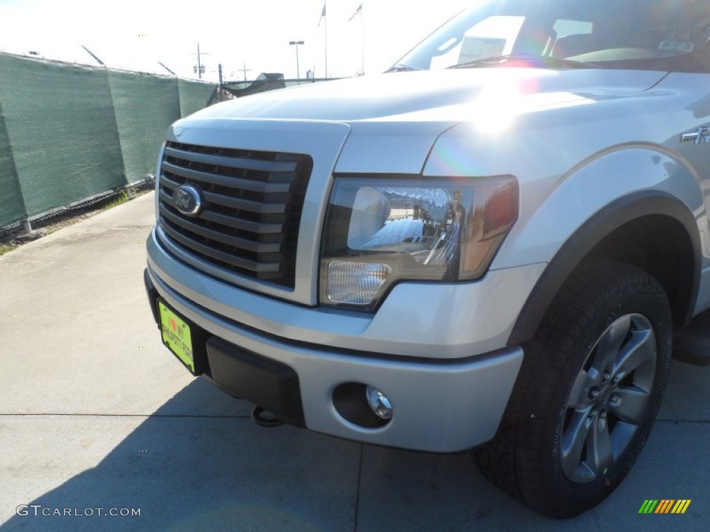 2011 F150 FX4 SuperCrew 4x4 - Ingot Silver Metallic / Black photo #10