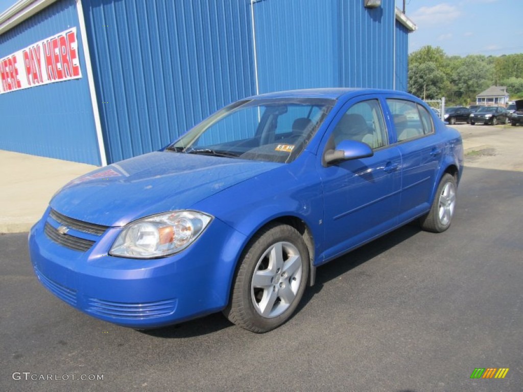 2008 Cobalt LT Sedan - Blue Flash Metallic / Gray photo #1