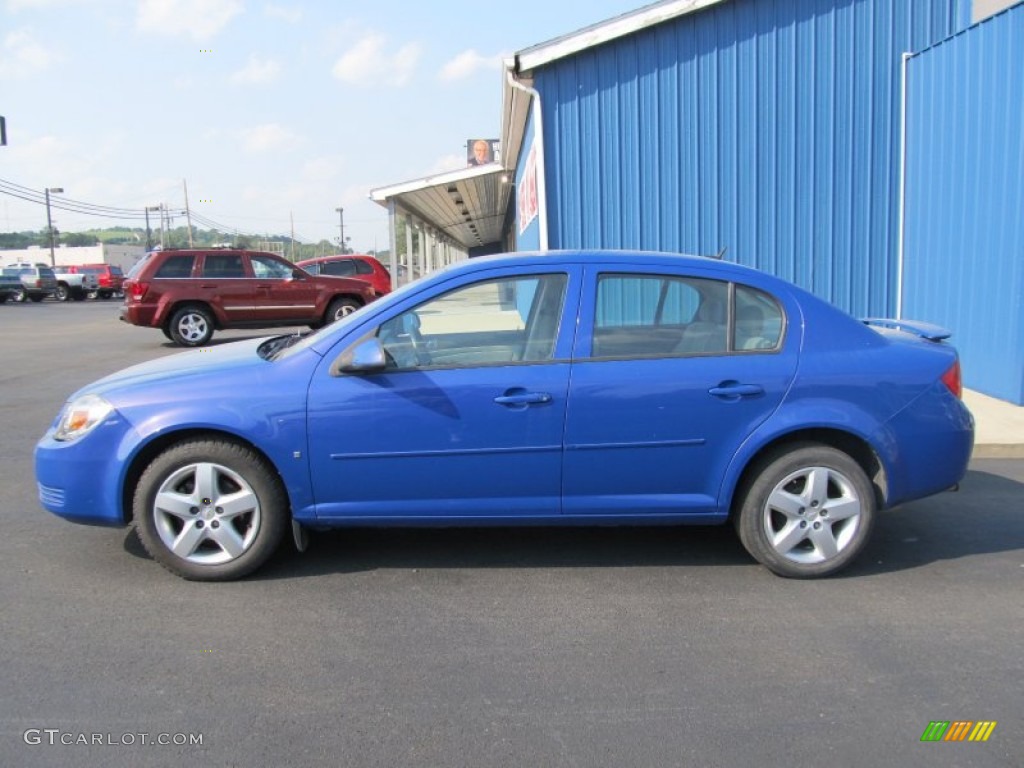 2008 Cobalt LT Sedan - Blue Flash Metallic / Gray photo #2
