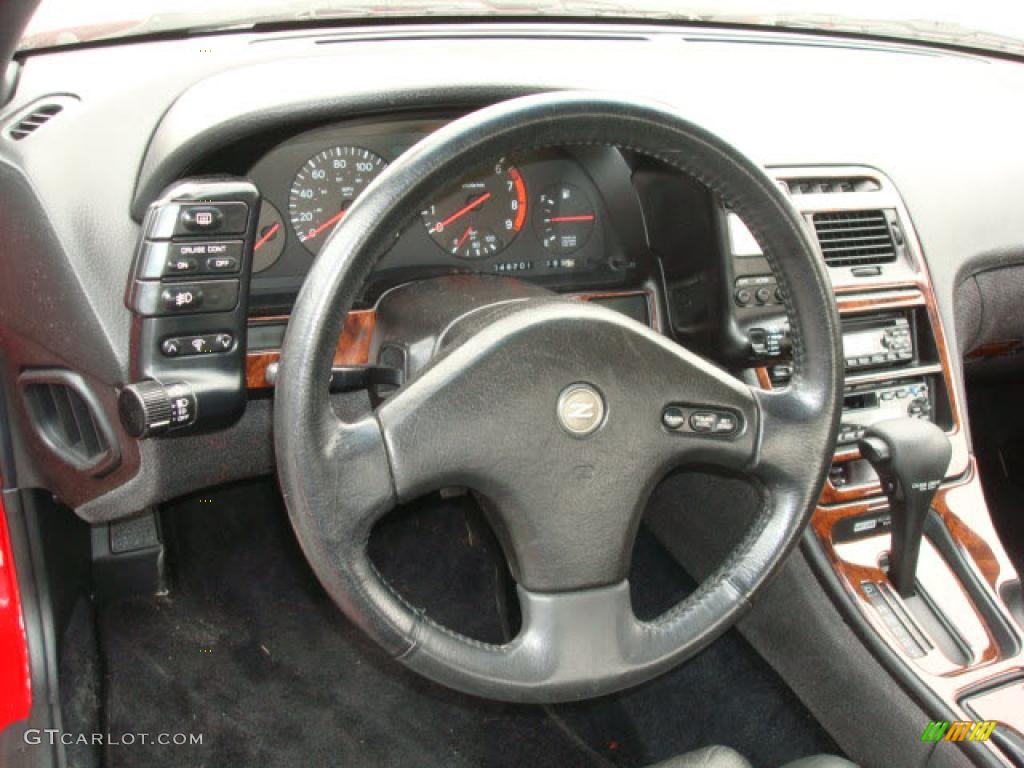 1990 Nissan 300ZX GS Black Steering Wheel Photo #5628702