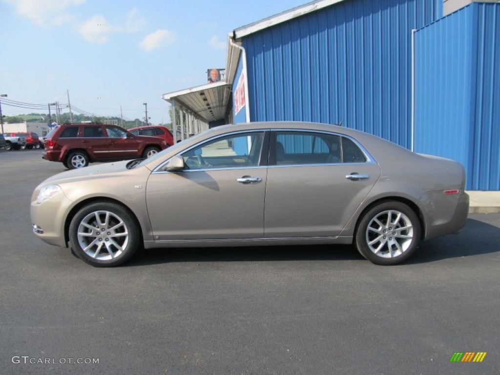 2008 Malibu LTZ Sedan - Amber Bronze Metallic / Cocoa/Cashmere Beige photo #2