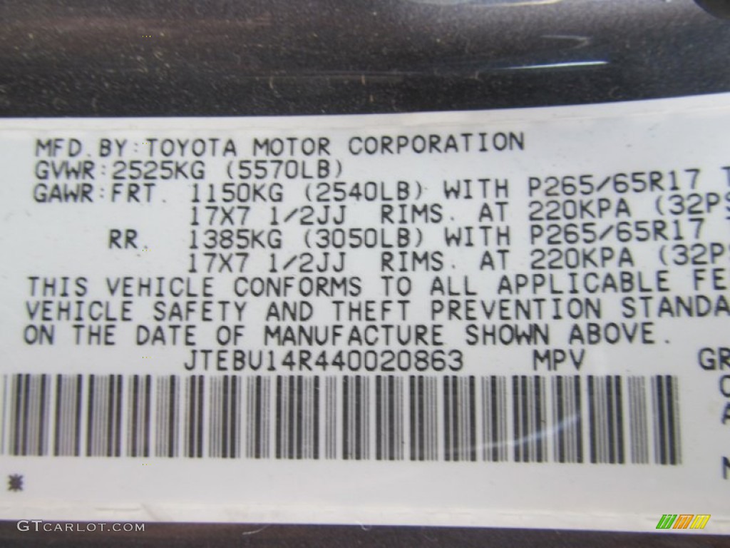 2004 4Runner Sport Edition 4x4 - Galactic Gray Mica / Stone photo #14