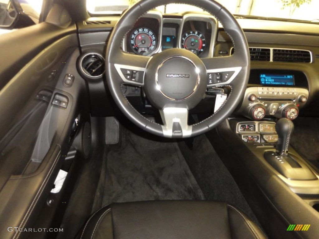 2011 Chevrolet Camaro SS/RS Coupe Black Steering Wheel Photo #56288093