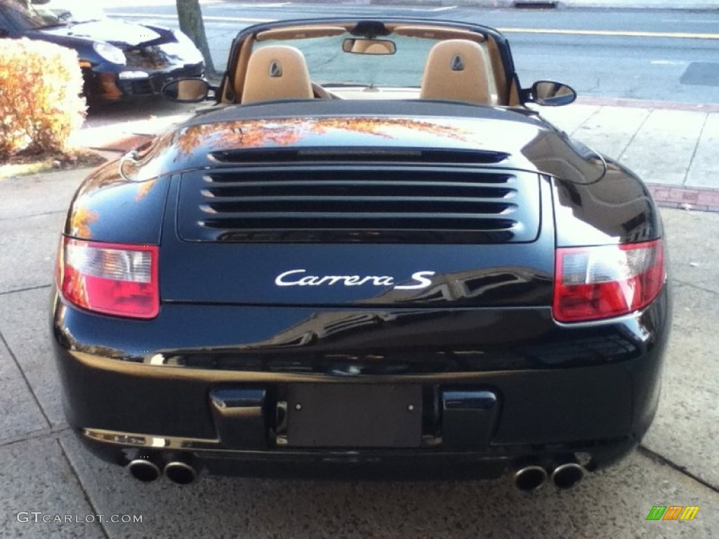 2005 911 Carrera S Cabriolet - Black / Sand Beige photo #6