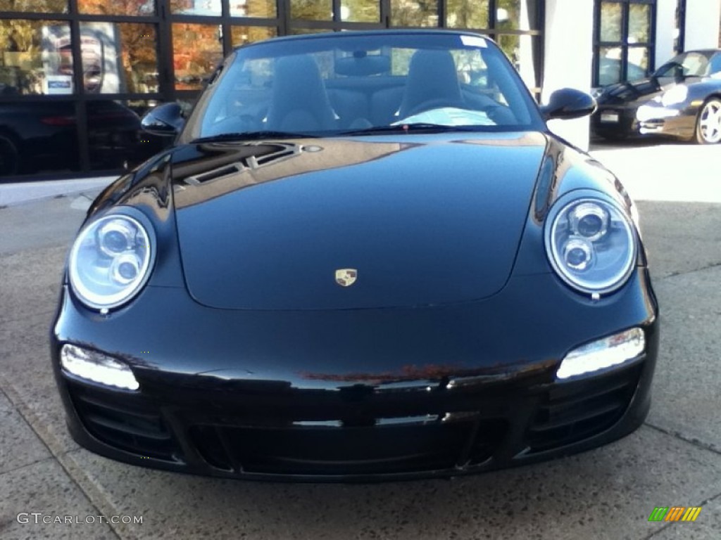 2012 911 Carrera 4 GTS Cabriolet - Black / Black photo #3