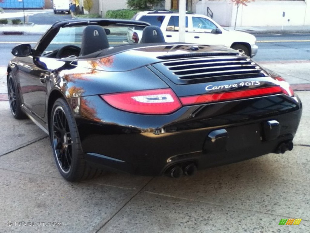 2012 911 Carrera 4 GTS Cabriolet - Black / Black photo #7