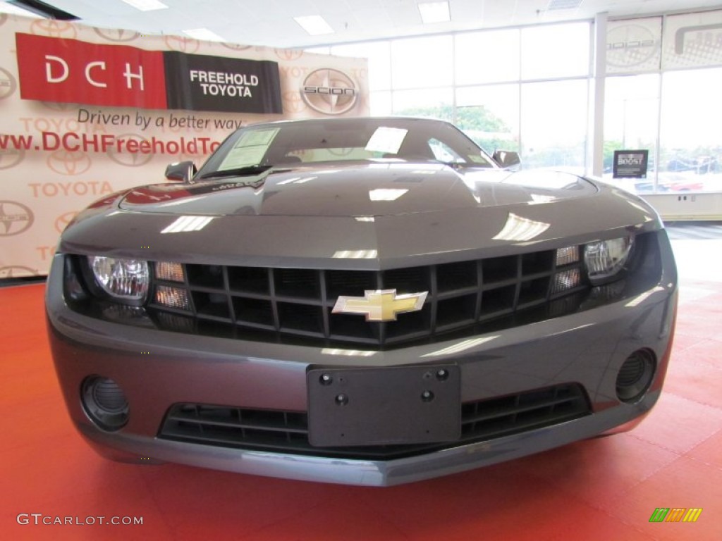 2010 Camaro LS Coupe - Cyber Gray Metallic / Black photo #2