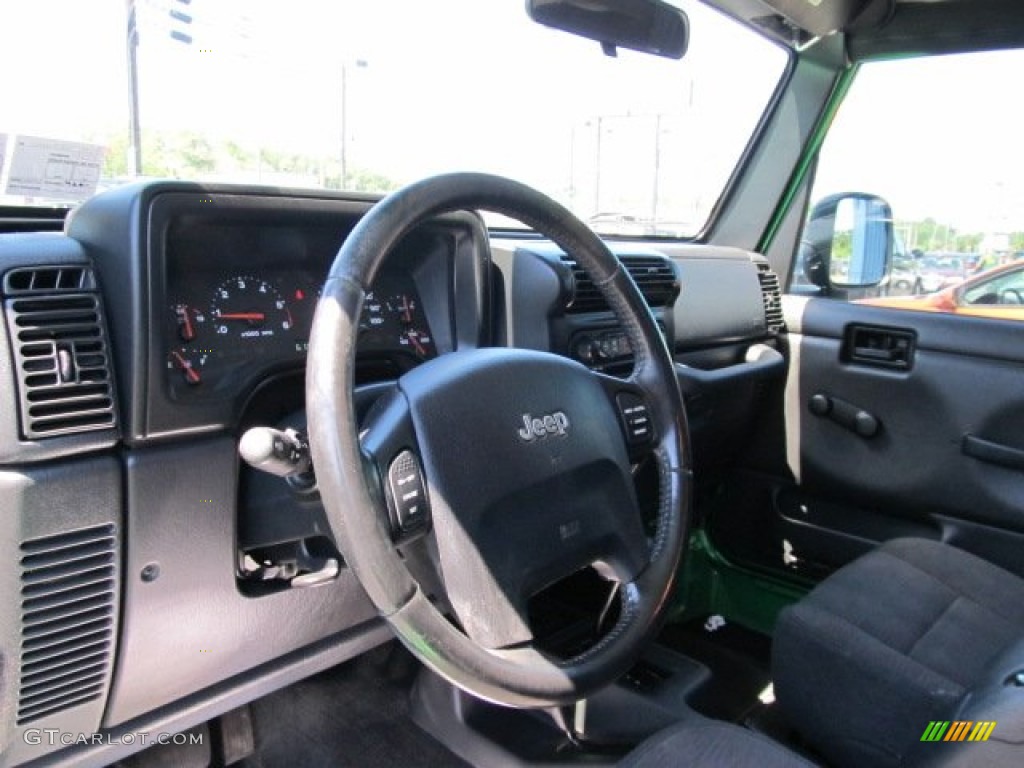 2004 Wrangler Unlimited 4x4 - Electric Lime Green Pearl / Dark Slate Gray photo #12