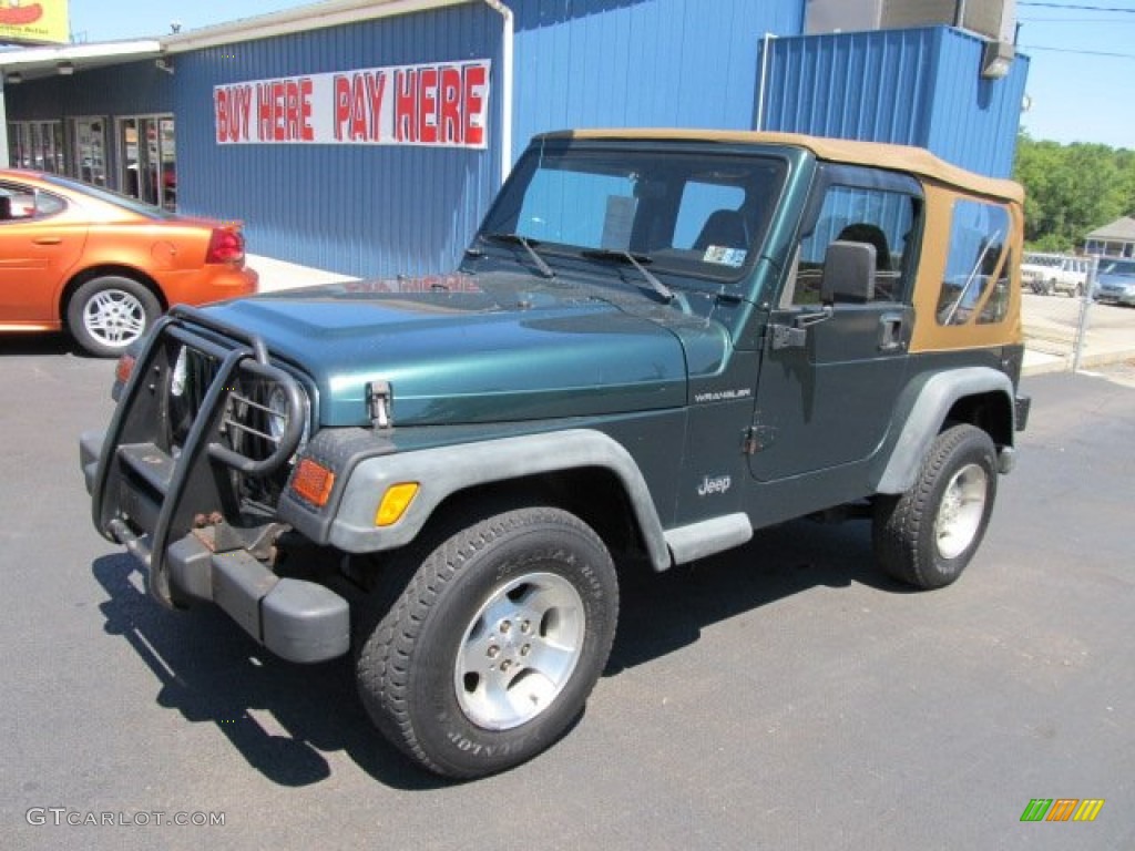 2000 Wrangler SE 4x4 - Forest Green Pearl / Agate photo #1
