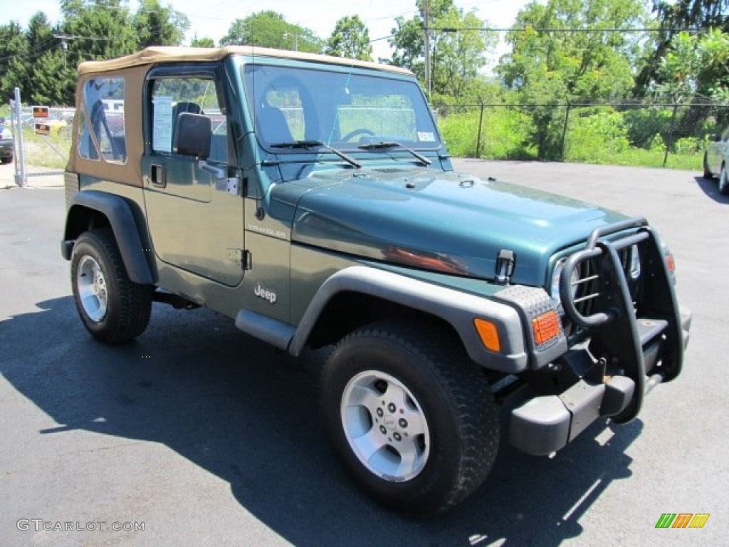 2000 Wrangler SE 4x4 - Forest Green Pearl / Agate photo #5