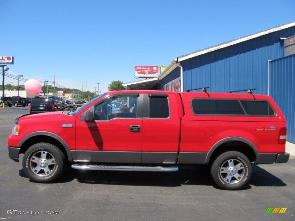 2005 F150 FX4 SuperCab 4x4 - Bright Red / Black photo #2