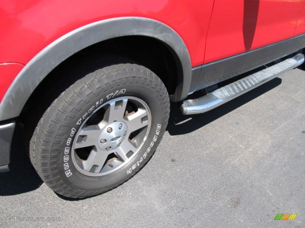 2005 F150 FX4 SuperCab 4x4 - Bright Red / Black photo #3