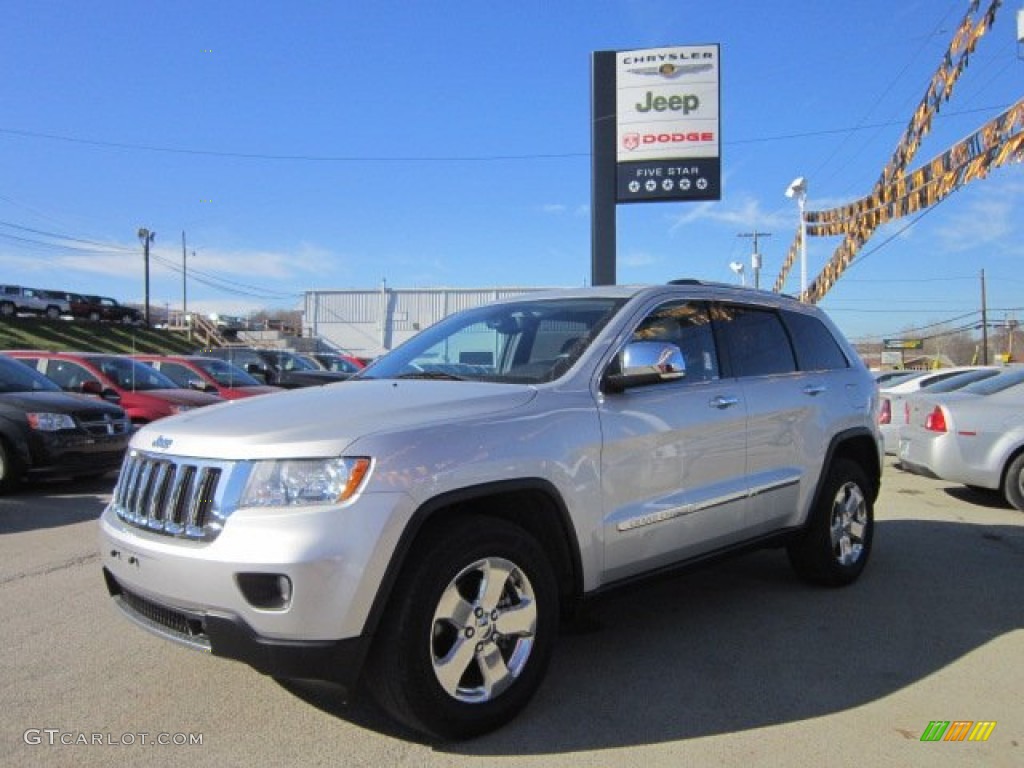 2011 Grand Cherokee Limited 4x4 - Bright Silver Metallic / Black photo #1