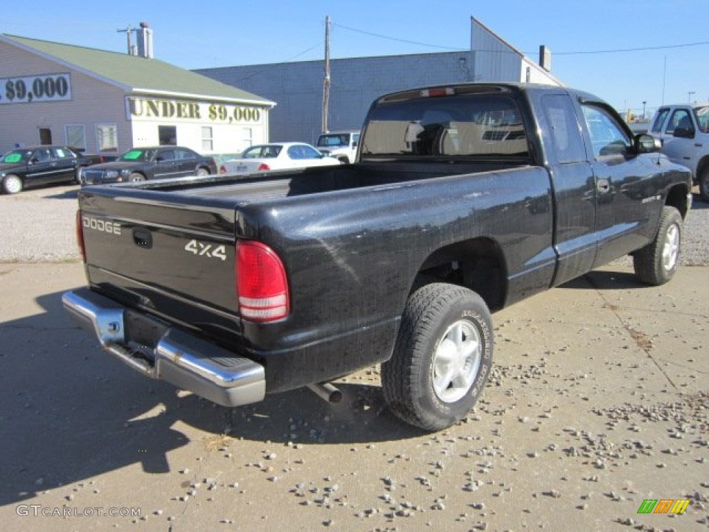 1998 Dakota SLT Extended Cab 4x4 - Black / Agate photo #5