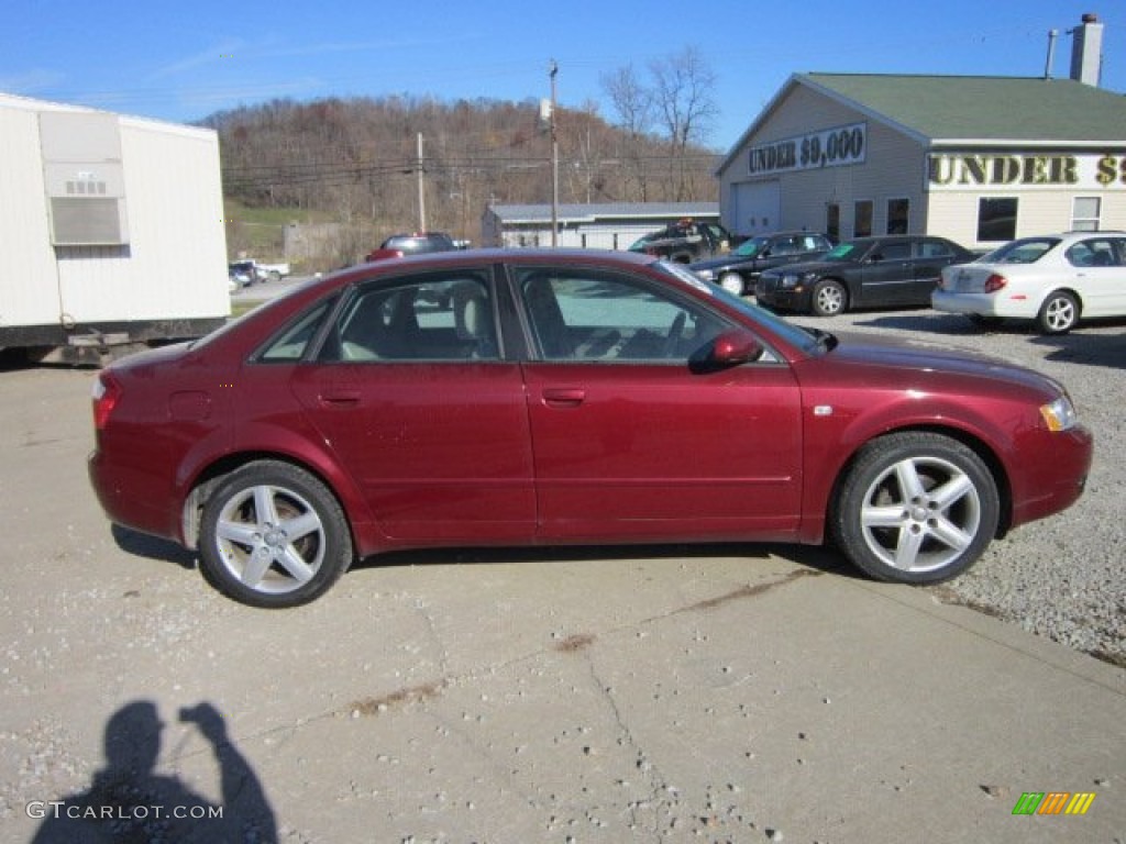 2004 A4 1.8T quattro Sedan - Crimson Red Pearl Effect / Beige photo #8