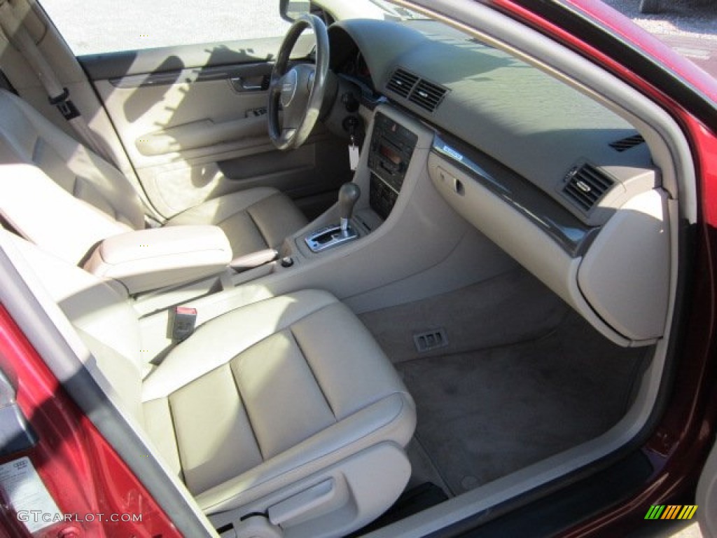 2004 A4 1.8T quattro Sedan - Crimson Red Pearl Effect / Beige photo #10