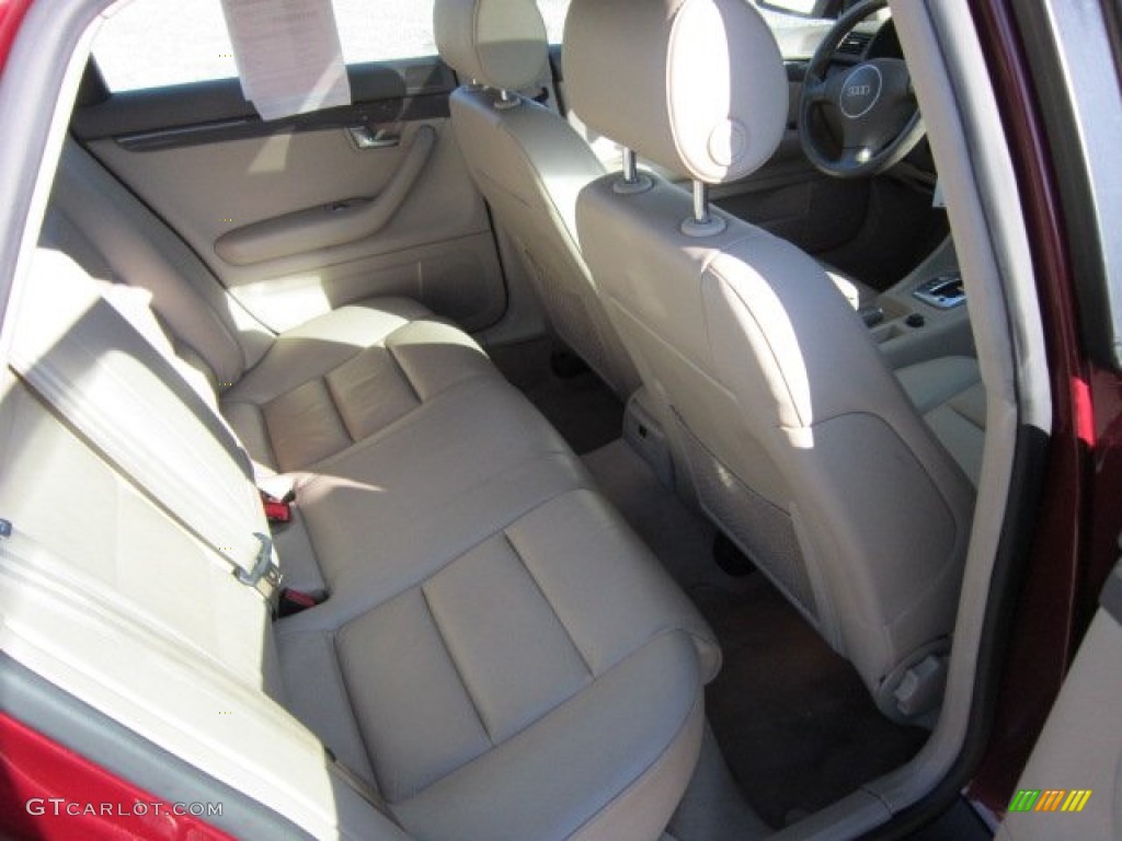2004 A4 1.8T quattro Sedan - Crimson Red Pearl Effect / Beige photo #13