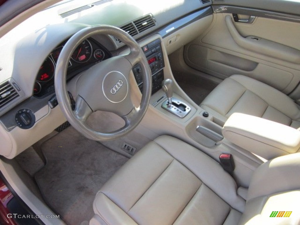 2004 A4 1.8T quattro Sedan - Crimson Red Pearl Effect / Beige photo #20