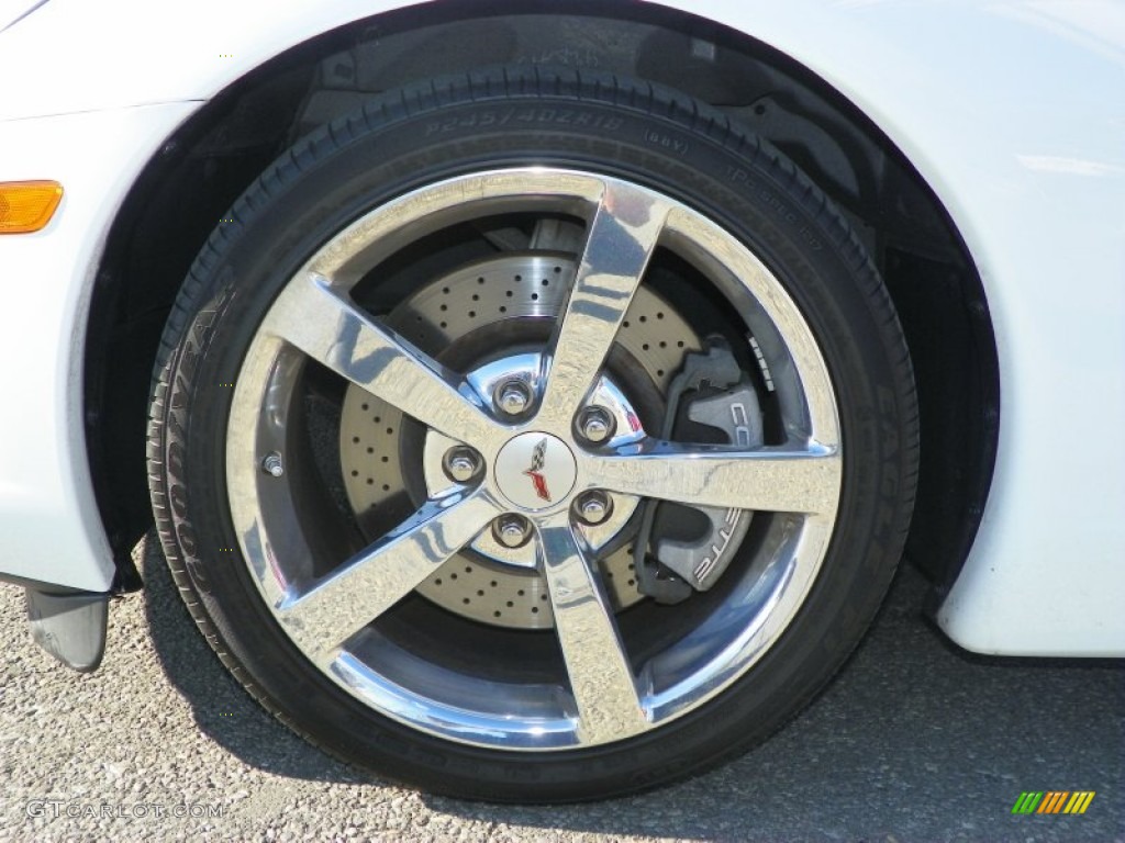 2008 Corvette Convertible - Arctic White / Ebony photo #18