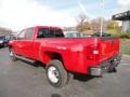 2012 Fire Red GMC Sierra 3500HD SLT Crew Cab 4x4 Dually  photo #3