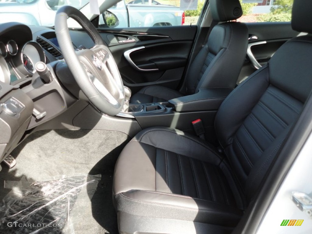 Ebony Interior 2012 Buick Regal GS Photo #56294409