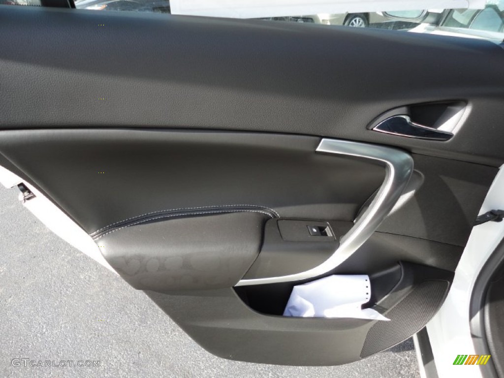2012 Buick Regal GS Ebony Door Panel Photo #56294457