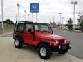 2004 Flame Red Jeep Wrangler X 4x4  photo #10