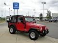 2004 Flame Red Jeep Wrangler X 4x4  photo #11