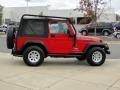 2004 Flame Red Jeep Wrangler X 4x4  photo #12