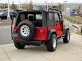 2004 Flame Red Jeep Wrangler X 4x4  photo #13