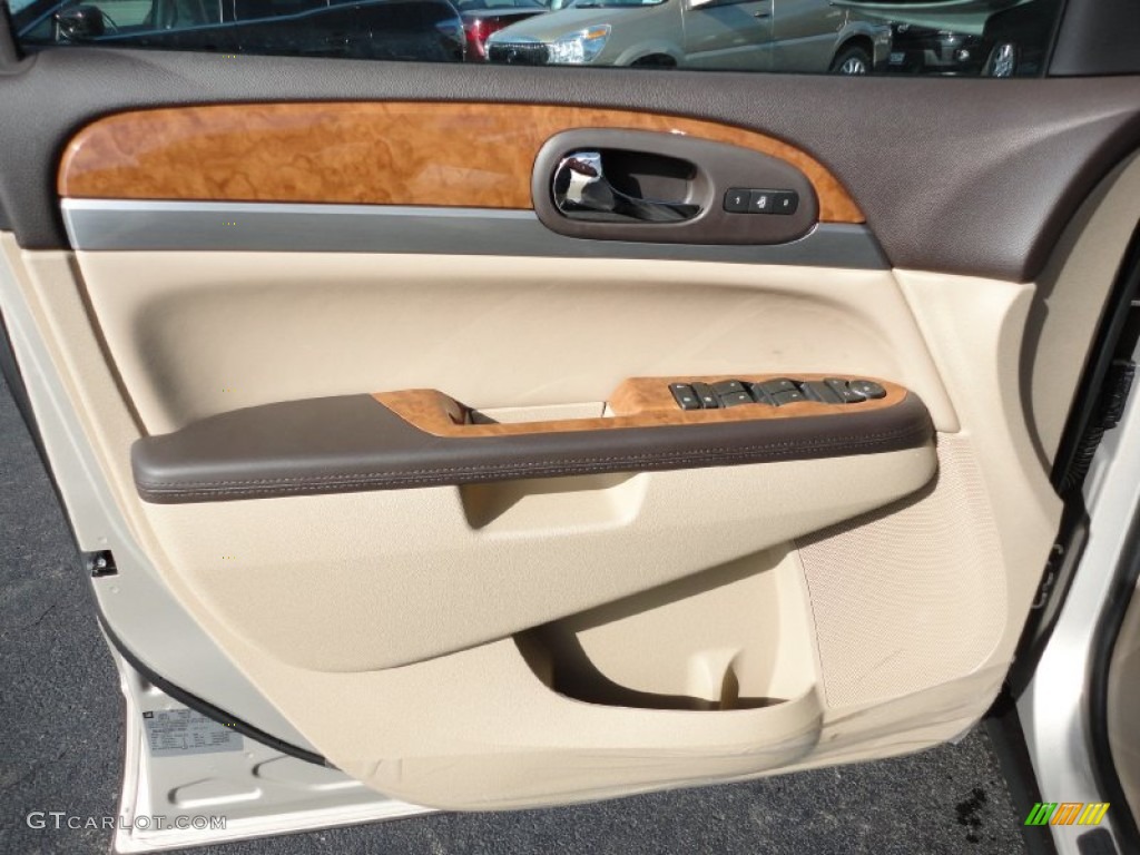 2012 Buick Enclave AWD Cashmere Door Panel Photo #56295351