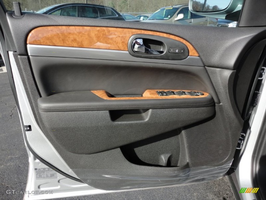 2012 Buick Enclave AWD Ebony Door Panel Photo #56295519