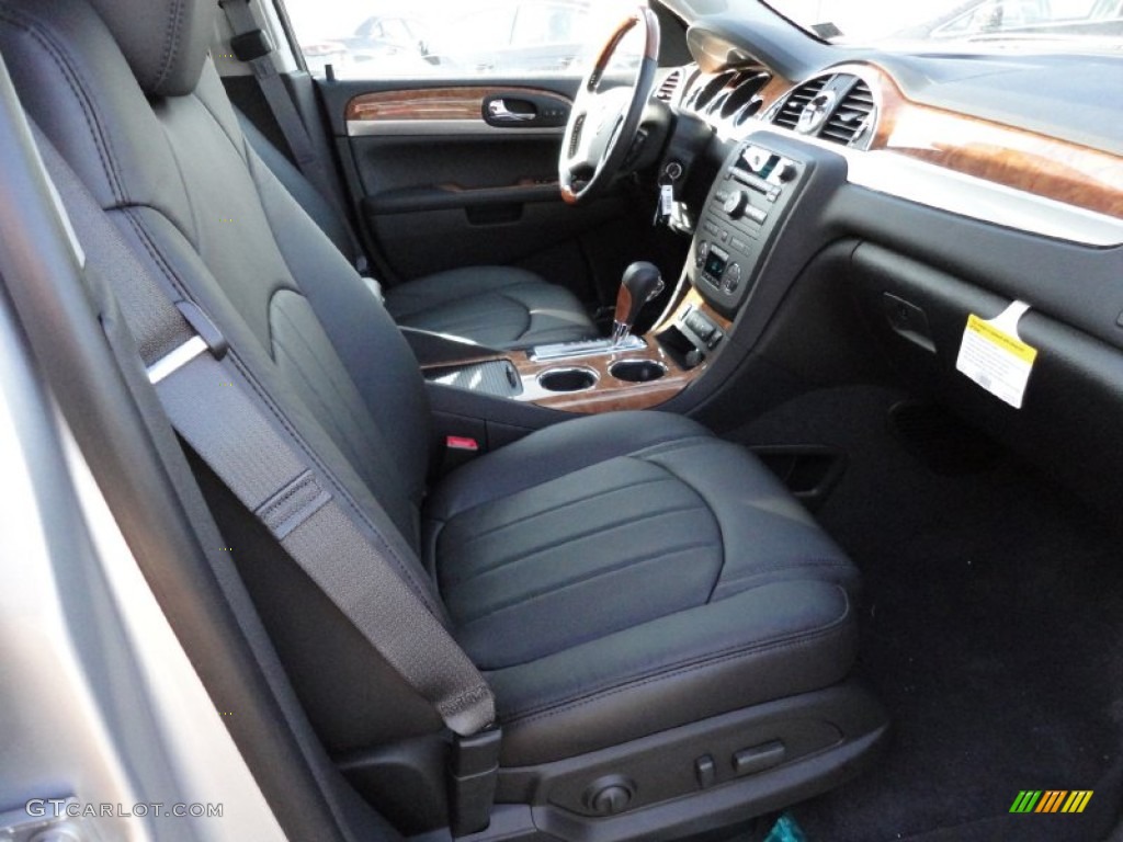Ebony Interior 2012 Buick Enclave AWD Photo #56295554
