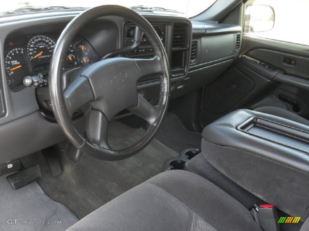 Dark Charcoal Interior 2006 Chevrolet Silverado 1500 LT Crew Cab 4x4 Photo #56296255