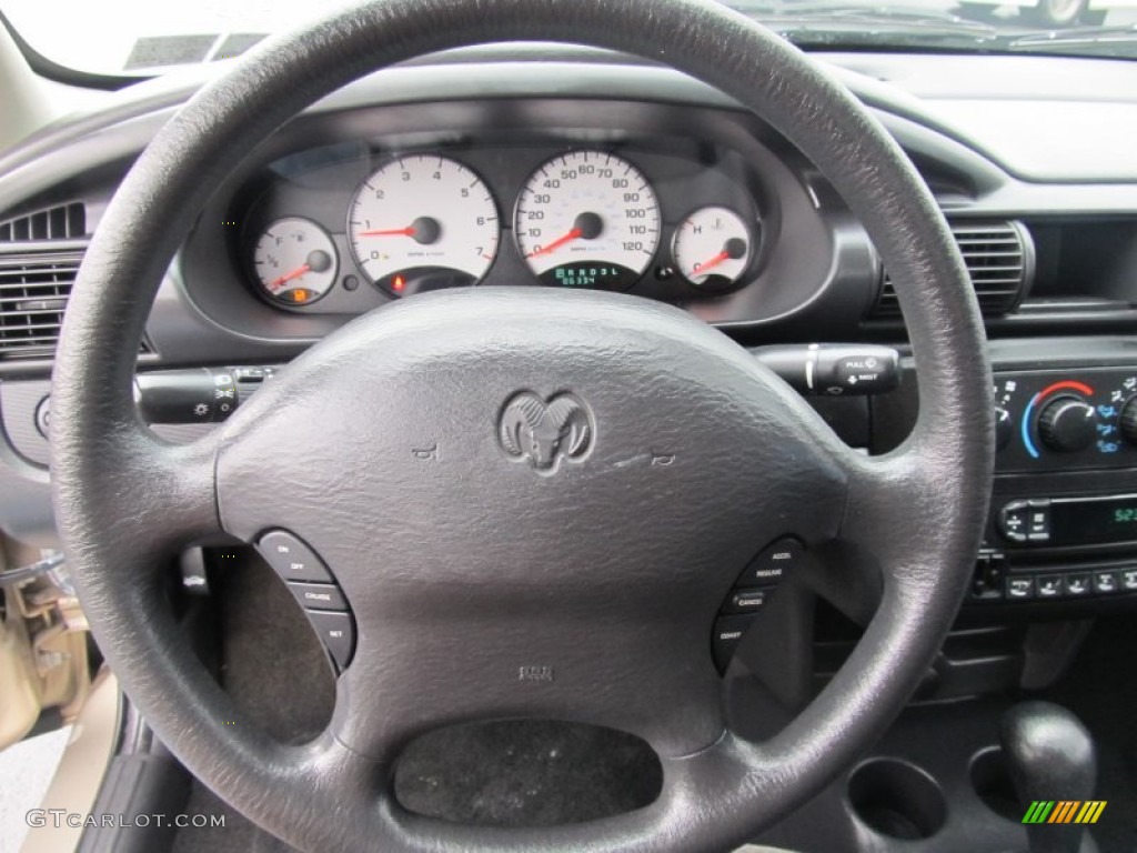 2002 Dodge Stratus SE Sedan Dark Slate Gray Steering Wheel Photo #56297049