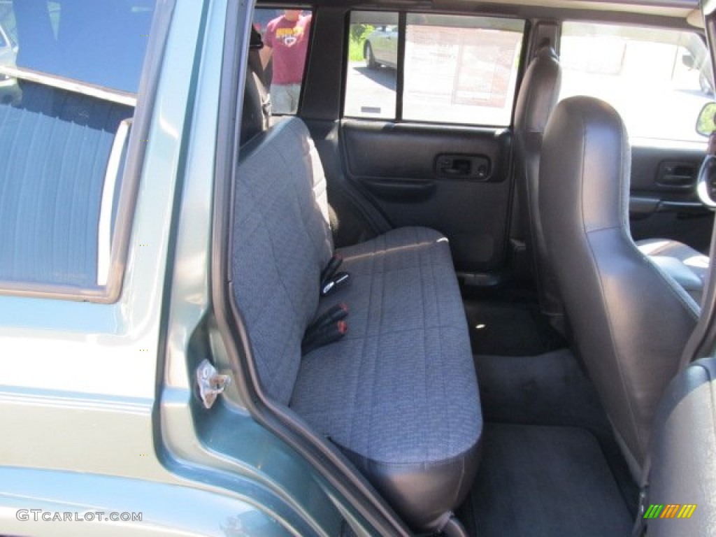 2000 Cherokee Sport 4x4 - Medium Fern Green Metallic / Agate Black photo #8