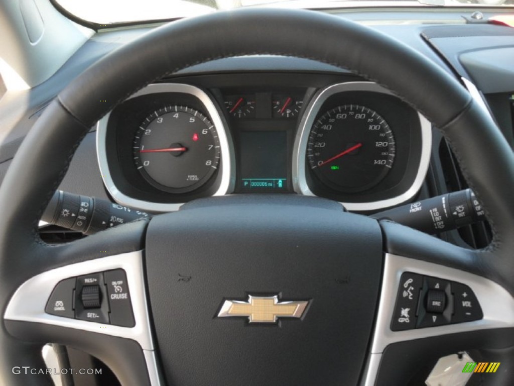 2012 Chevrolet Equinox LT Jet Black Steering Wheel Photo #56297894