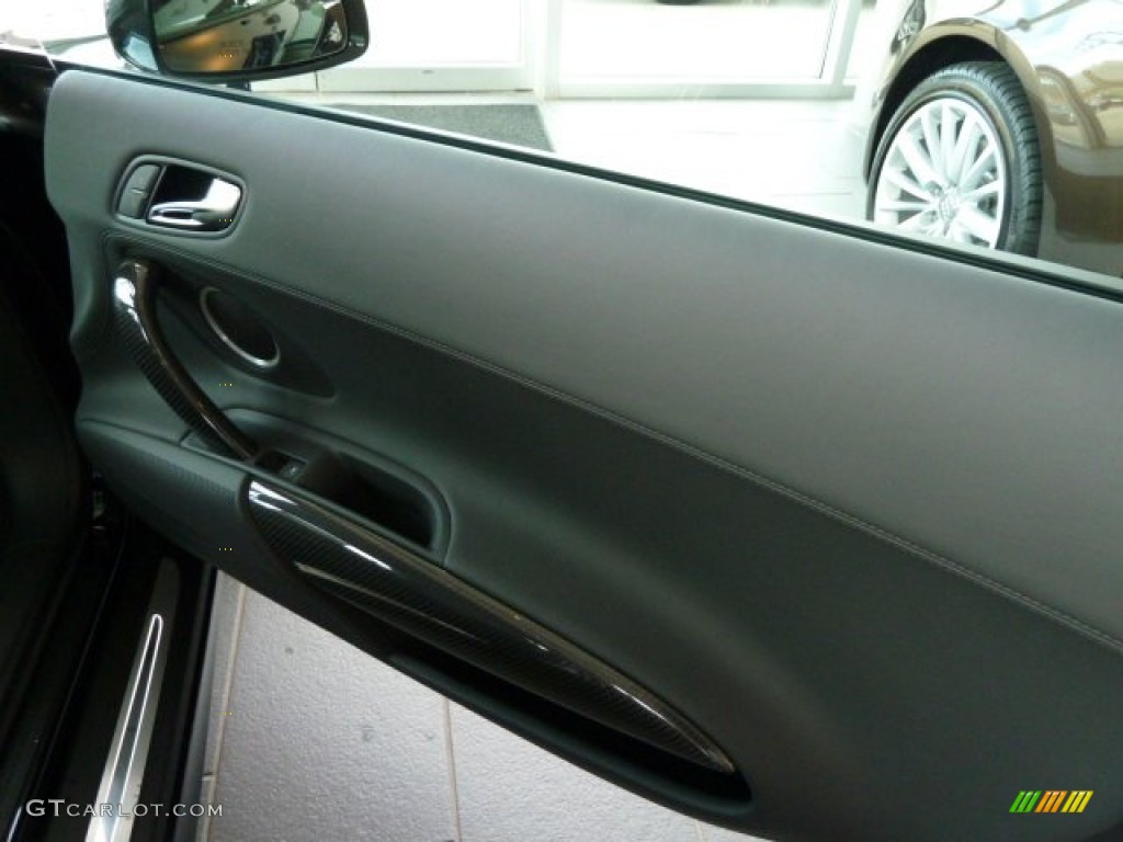 2012 Audi R8 5.2 FSI quattro Black Door Panel Photo #56297997
