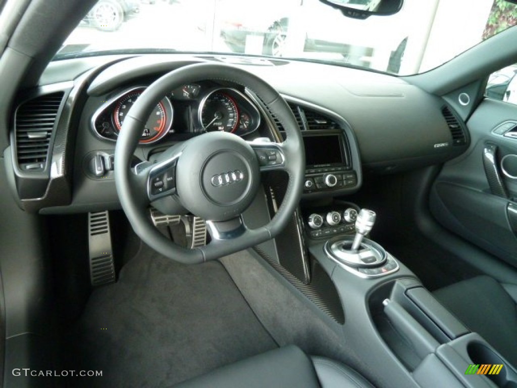 Black Interior 2012 Audi R8 5.2 FSI quattro Photo #56298015