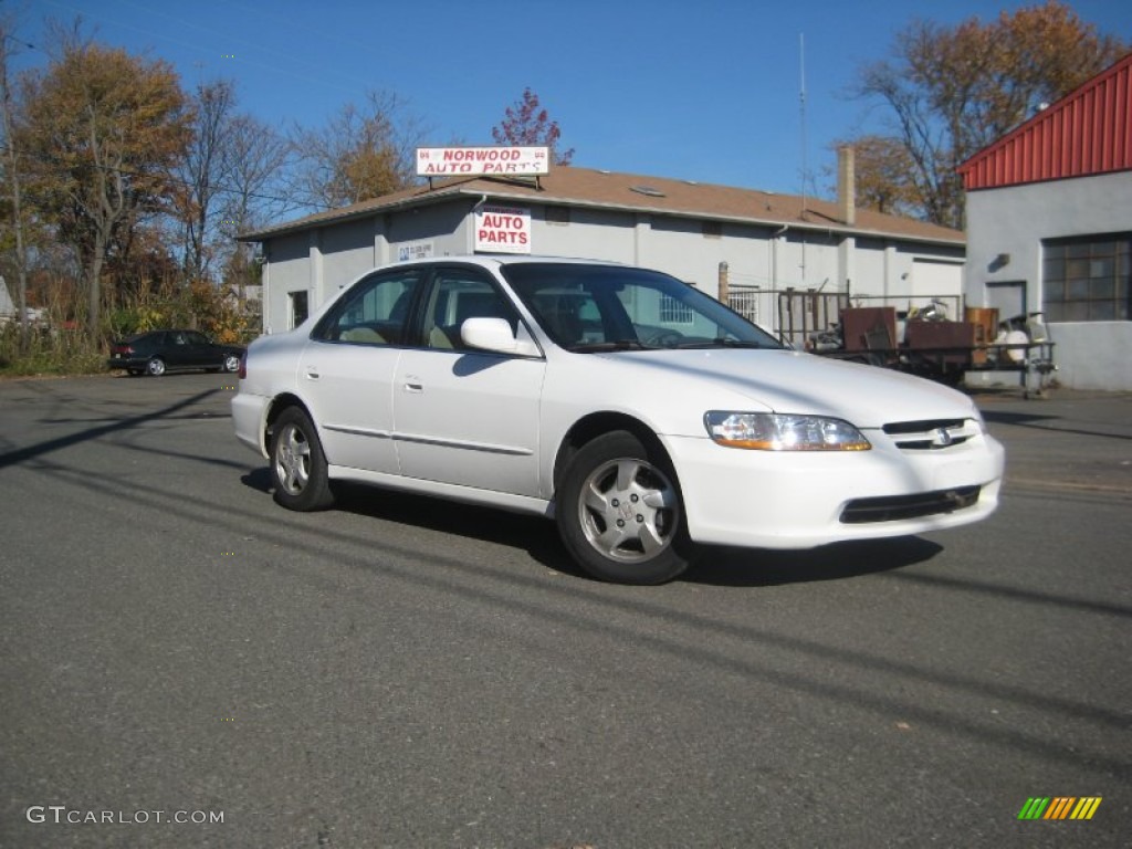1999 Accord EX Sedan - Taffeta White / Ivory photo #3
